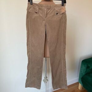 Roberto Cavalli Tan Corduroy Low Rise Vintage Y2K Straight Leg Pant IT 38 US 2